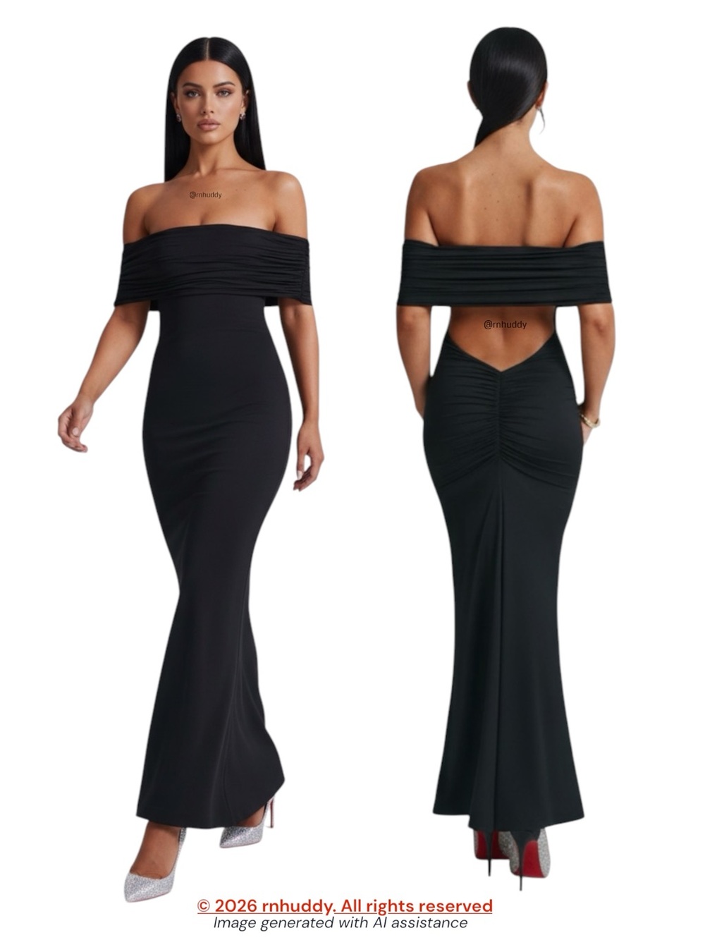 Babyboo XS black Belinda off shoulder maxi dress
$120 retail